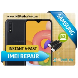 SAMSUNG A01 A015  REMOTE BAD IMEI BLACKLISTED REPAIR FIX INSTANT